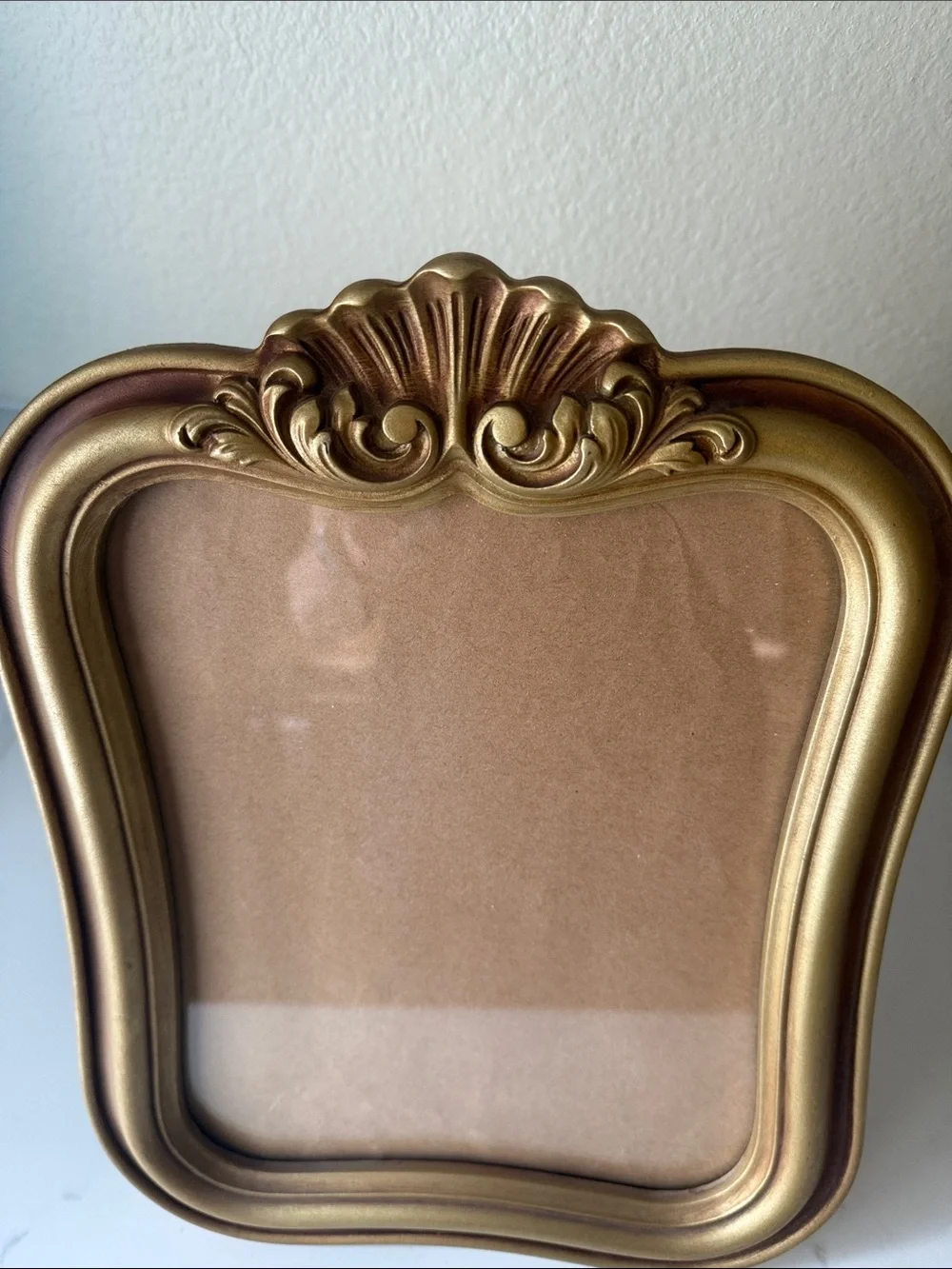 Vintage Gold Tone Table Top Picture Frame 1972